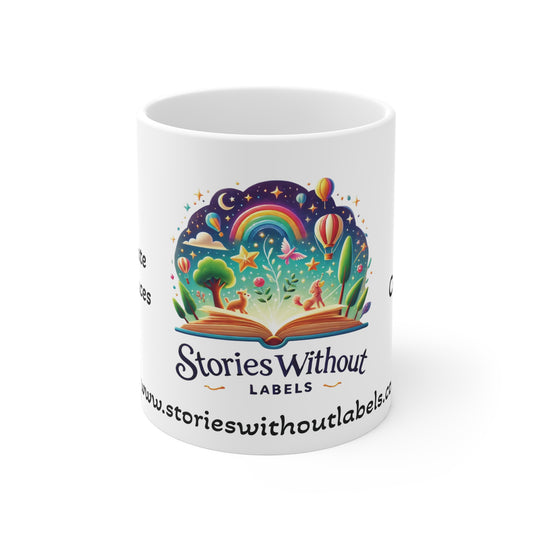 Inspirational Ceramic Mug - Celebrate Differences - 11oz, 15oz, or 20oz - Stories Without Labels