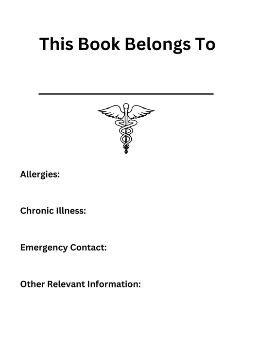 Doctor Visits Log Book - Stories Without Labels