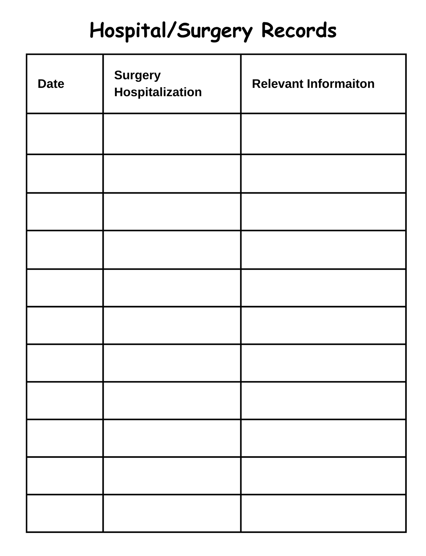 Doctor Visits Log Book - Stories Without Labels