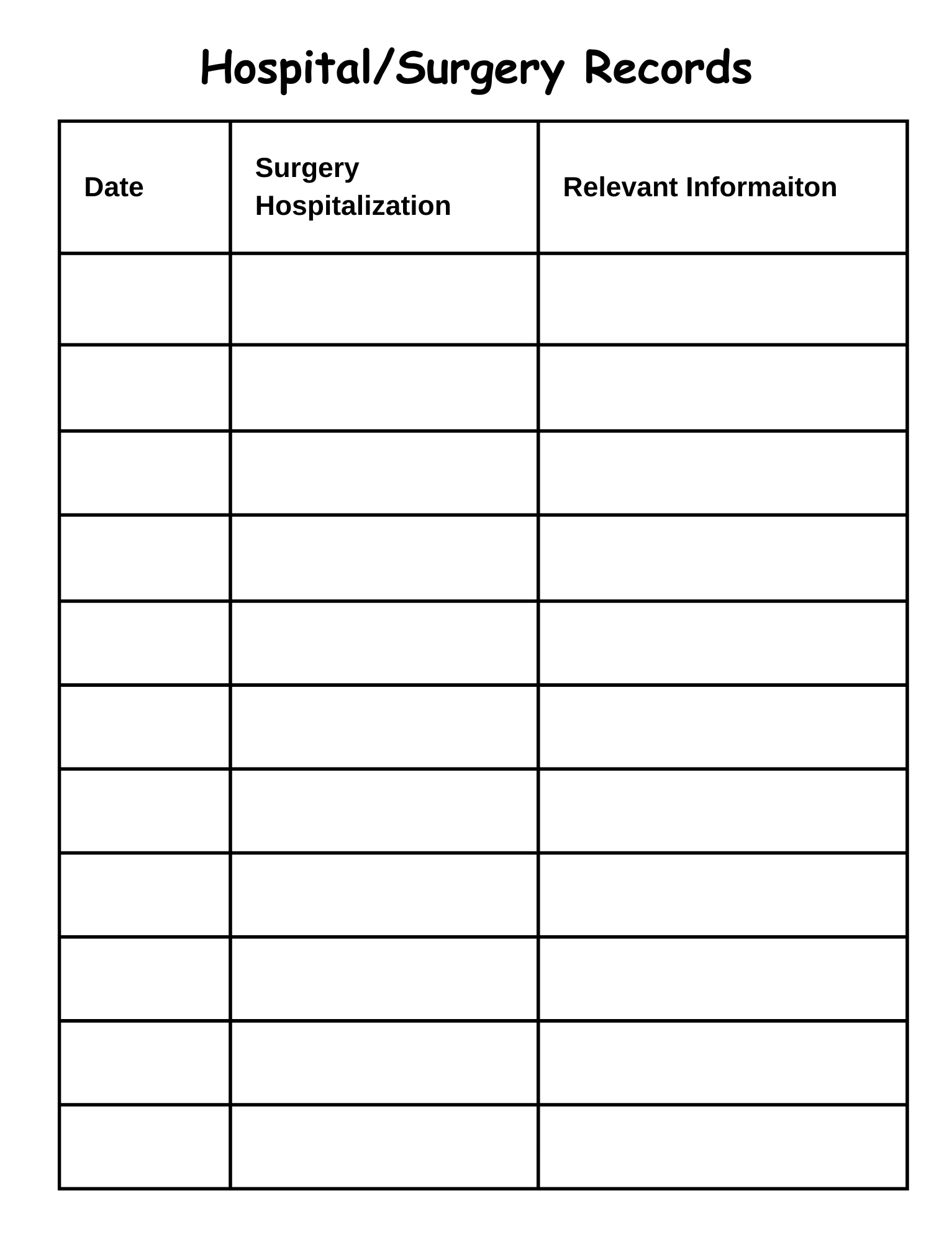 Doctor Visits Log Book - Stories Without Labels