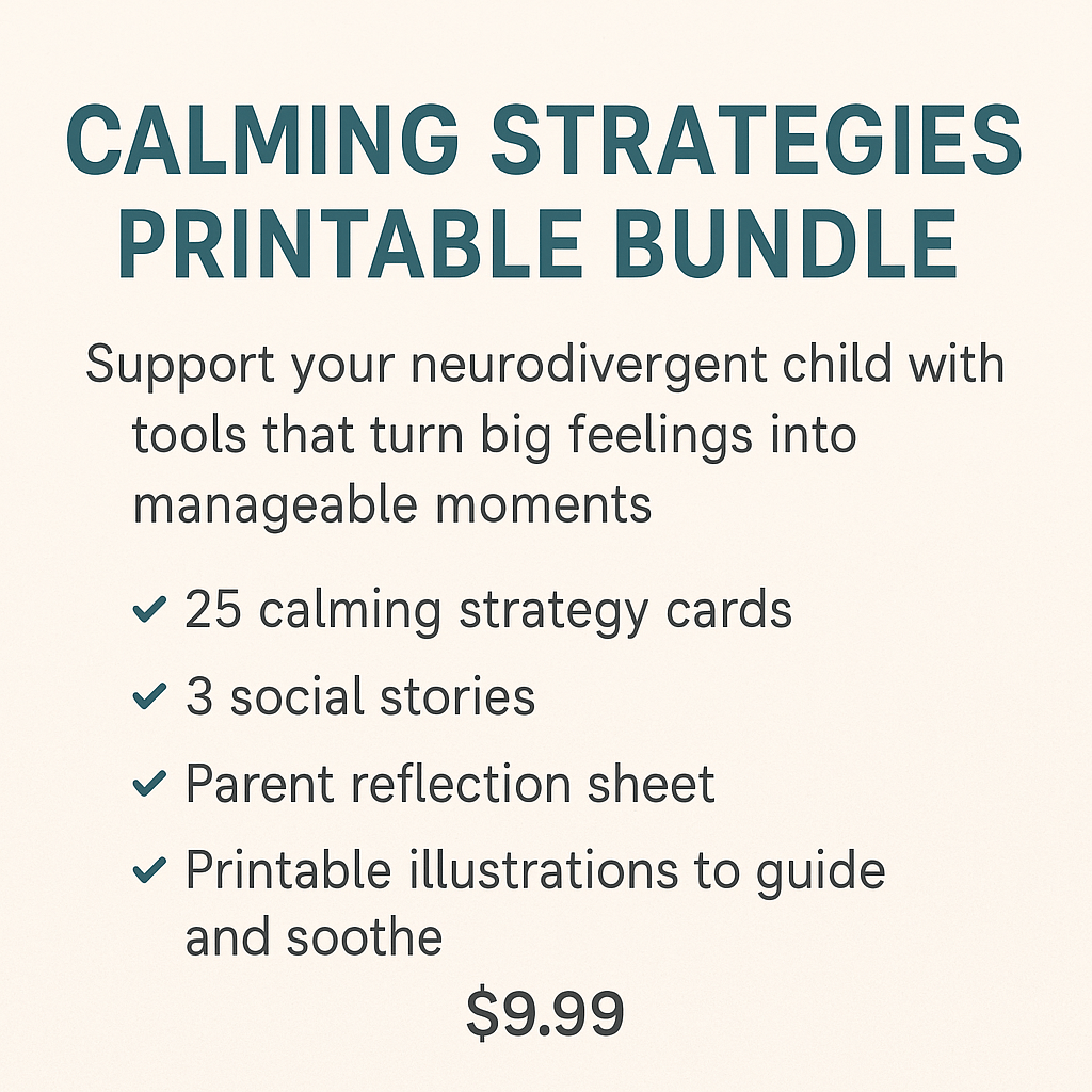 Printable Bundle for Neurodiverse Families - Stories Without Labels