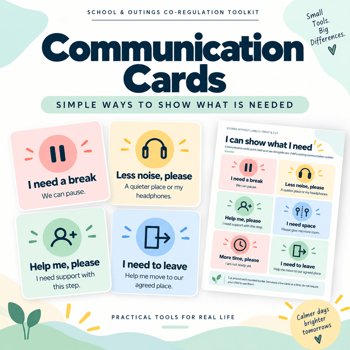 School & Outings Co-Regulation Toolkit - Stories Without Labels